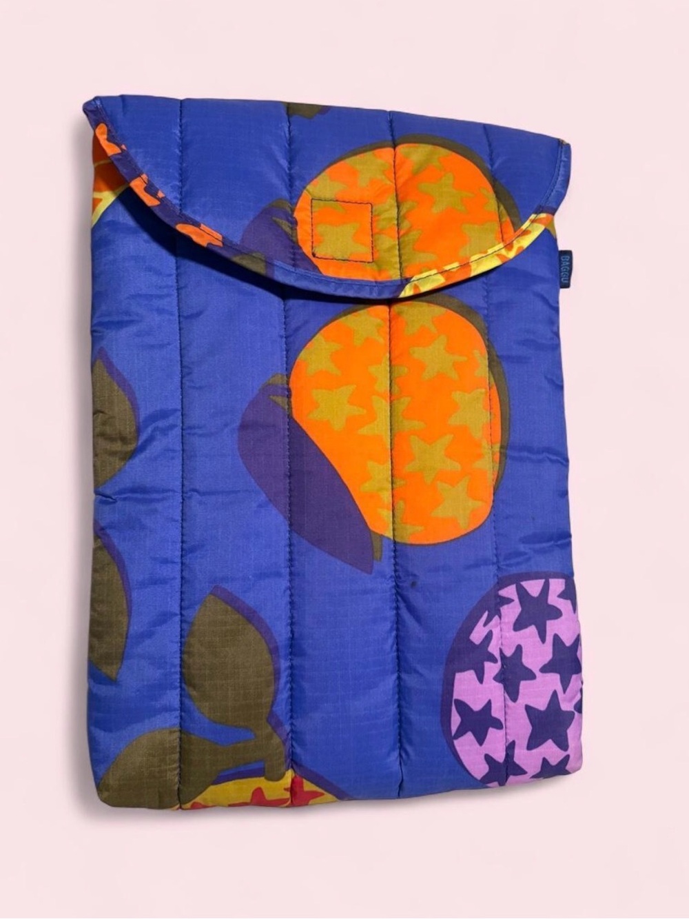 Baggu Laptop Sleeve in Grapefruit Collage